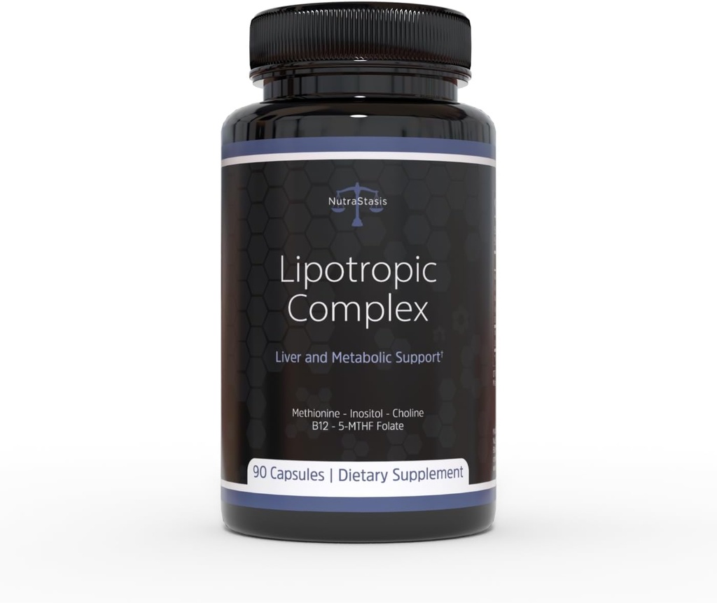 Lipotropic Complex MIC B12 - Methylated B12, B9, Inositol Choline Methionine - Liver Support & Detox, Stoffwechselunterstützung, Gewichtsverlust, Hormonbilanz