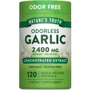 Nature's Truth Odorless Garlic | 120 Softgels | Extract Pills | Non-GMO, Gluten Free Supplement