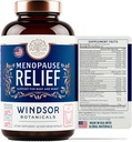Menopause Ergänzungen für Frauen - Windsor Botanicals Multivitamin mit Chastebrry, Black Cohosh für Hot Flashes, Menopause Relief und Hormon Balance für Frauen - 60 natürliche Progesterone Estrogen Pillen