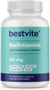 BESTVITE Benfotiamin 150mg (120 vegetarische Kapseln) Keine Stearaten - Kein Silikondioxid - Vegan - Non GMO - Glutenfrei