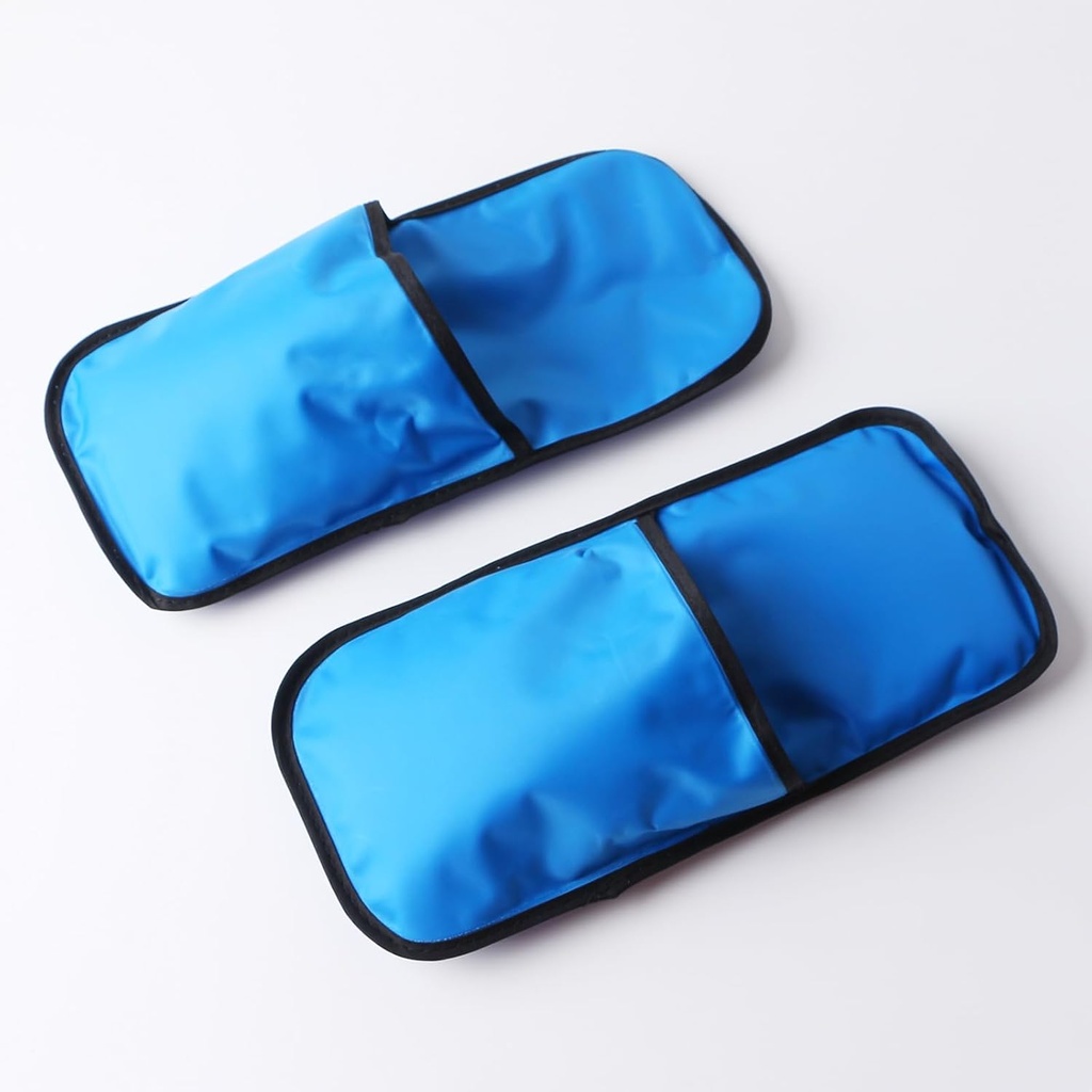 Kalte Therapie Pantoffeln, Fuß Ice Pack Wrap, Neuropathie Pantoffeln Schnelle Relief Eis Pantoffeln für müde und geschwollene Füße, Hot Füße, Plantar Fasciitis Relief (blau, groß)