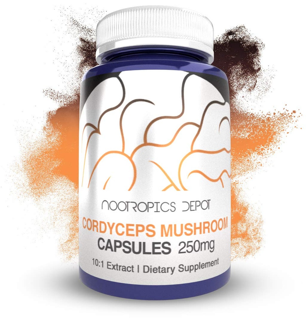 Nootropics Dépôt Cordyceps Capsules de Champignons