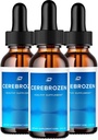 Cerebrozen Tinnitus Ohr Tropfen - Cerebrozen 24, Cerebrozen Flüssigkeitstropfen, Cerebrozen Bewertungen, Cerebrozen Tropfen für Ohrentlastung (3 Pack - 180 ML)