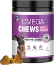 Omega 3 für Hunde Haut und Mantel Ergänzung für Hunde Allergy Kauen Juckreiz Skin Relief Fisch Öl trocken Haut reatment Lachs Öl Ergänzung 200 Tabletten