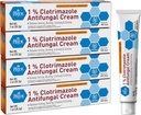 MED PRIDE Clotrimazol Antifungal Creme 1 Prozent Bäume Sportler Fuß Jock Itch Ringworm lindert Juckreiz Hautpflege Behandlung für Baby 4 Pack