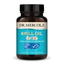 Dr. Mercola Krill Oil für Kinder - 320 mg Krill Oil - MSC Certified - Unterstützt Gehirn- und Körperentwicklung - Phospholipid Form für Absorption - Non-GMO, Gluten-Free & Soy-Free - 60 Kapseln