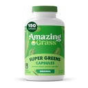 Erstaunliche GrasgrÃ1⁄4nen Mischung Superfood Kapseln: Super Greens mit Bio Spirulina, Chlorella, Beet Root Powder, Verdauungsenzyme & Probiotics, 150 Kapseln (Packaging May Vary)