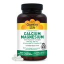 Country Life Target-Mins Calcium Magnesium mit Vitamin D-Komplex, 1000mg/500mg/10mcg, 240 Vegan Kapseln, Certified Gluten Free, Certified Vegan, Verified Non-GMO Verified