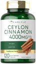 Carlyle Ceylan Capsules de cannelle 4000 mg de Count de 120 Sans OGM et supplément sans gluten