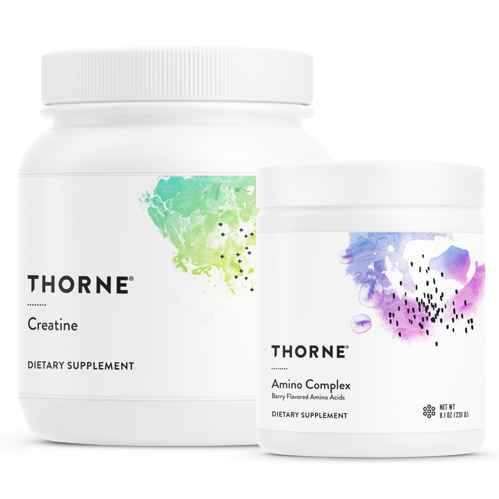 THORNE - Performance Power Duo - Complexe Amino + Combo Créatine pour l'énergie, le muscle maigre et l'endurance - NSF certifié pour le sport - 30 à 90 portions
