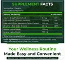 Natürliche Nutra 250 Count, Calcium Magnesium Zink-Ergänzung mit Vitamin D3 für Knochenstärke, Nerve-Gesundheit, hilft bessere Vibe, Glutenfrei und zuckerfrei, Essential Mineral Complex