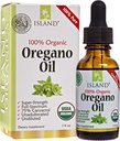 Huile d'Origan gouttes liquides organiques - 100% Pure & Non dilué - USDA-Certified Organic (1 oz) 75% Carvacrol - cultivé en Espagne - Supplément de soutien immunitaire avec huile d'Origan.