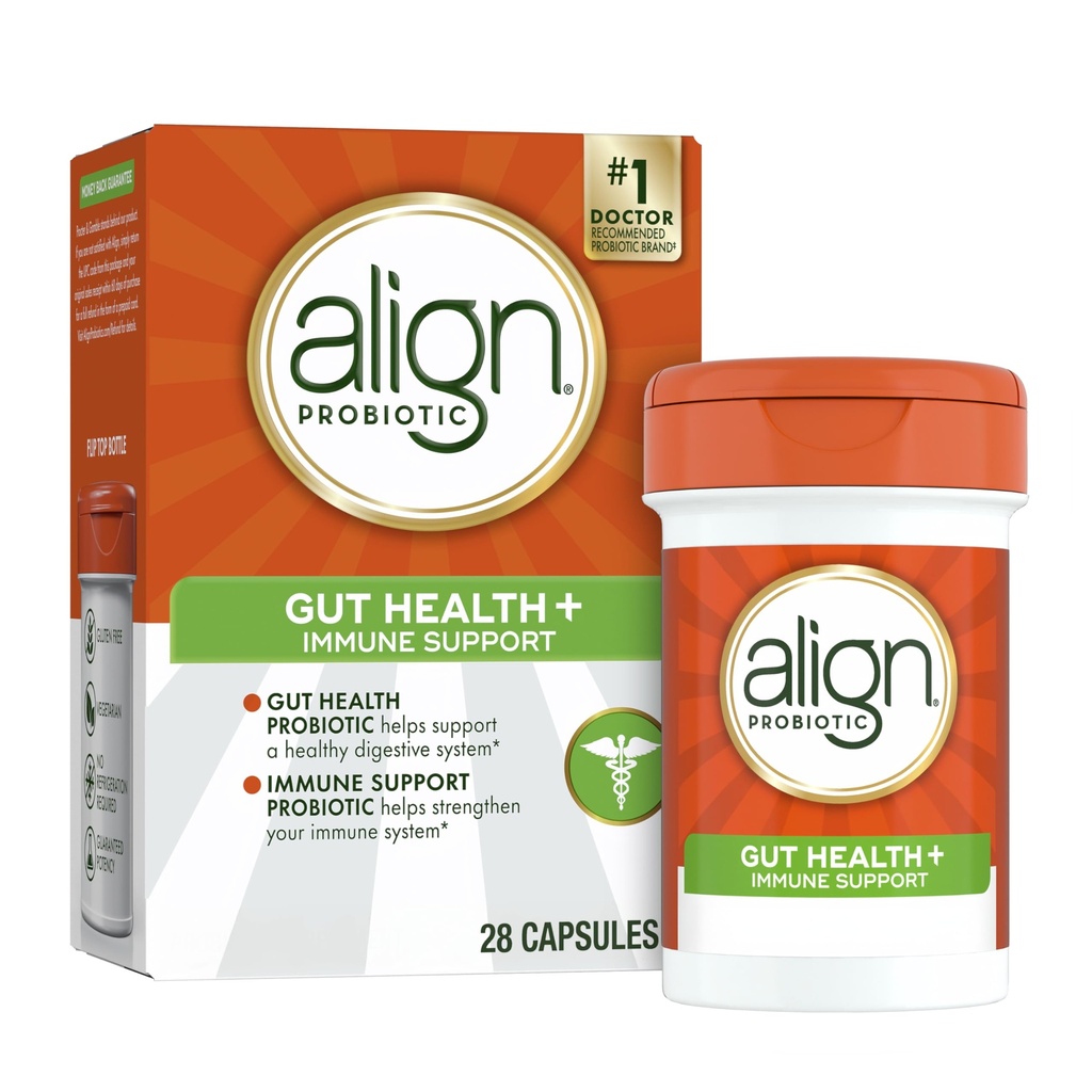 Align Probiotic, Gut Health + Immune Support Probiotic, Probiotika für Frauen und Männer, Probiotika für Verdauungsgesundheit und Immune Health, #1 Doctor Recommended Brand, 28 Kapseln