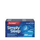Tylenol Einfach schlafen Nacht-Schlafhilfe-Kapseln, 25 mg Diphenhydramin HCl, Non-Habit Forming Schlafhilfe für Erwachsene, 100 Zähler