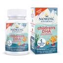 Nordic Naturals Enfants DHA, fraise - 120 Mini Gels doux à croquer pour enfants - 250 mg Oméga-3 avec EPA et DHA - Développement et fonction cérébrale - Non-OGM - 30 portions