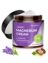 Natürliche topische Magnesiumcreme für Schlaf,Nighttime Magnesium Lotion für Schmerzen und Leg Cramps,Muskel-Entspannung,Calm,Deep Hydration für Hautpflege.(Lavender)