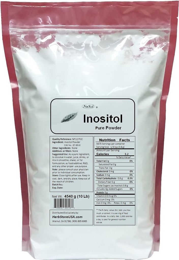 Inositol Bulk Pure Powder NF12 & FCC Qualitätsstandard (4540g (10 Lb))