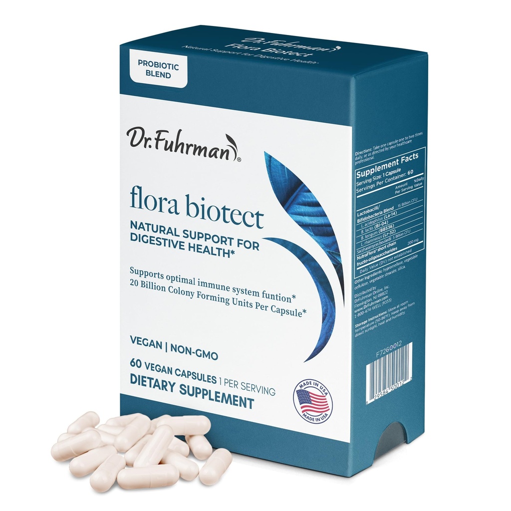 Dr Fuhrman Flora Biotect, Probiotique, 60 capsules