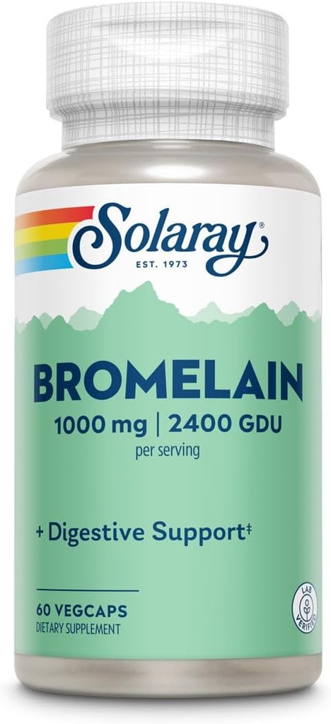 Solaray - Bromelain Extra Strength 500 mg. - 60 Kapseln