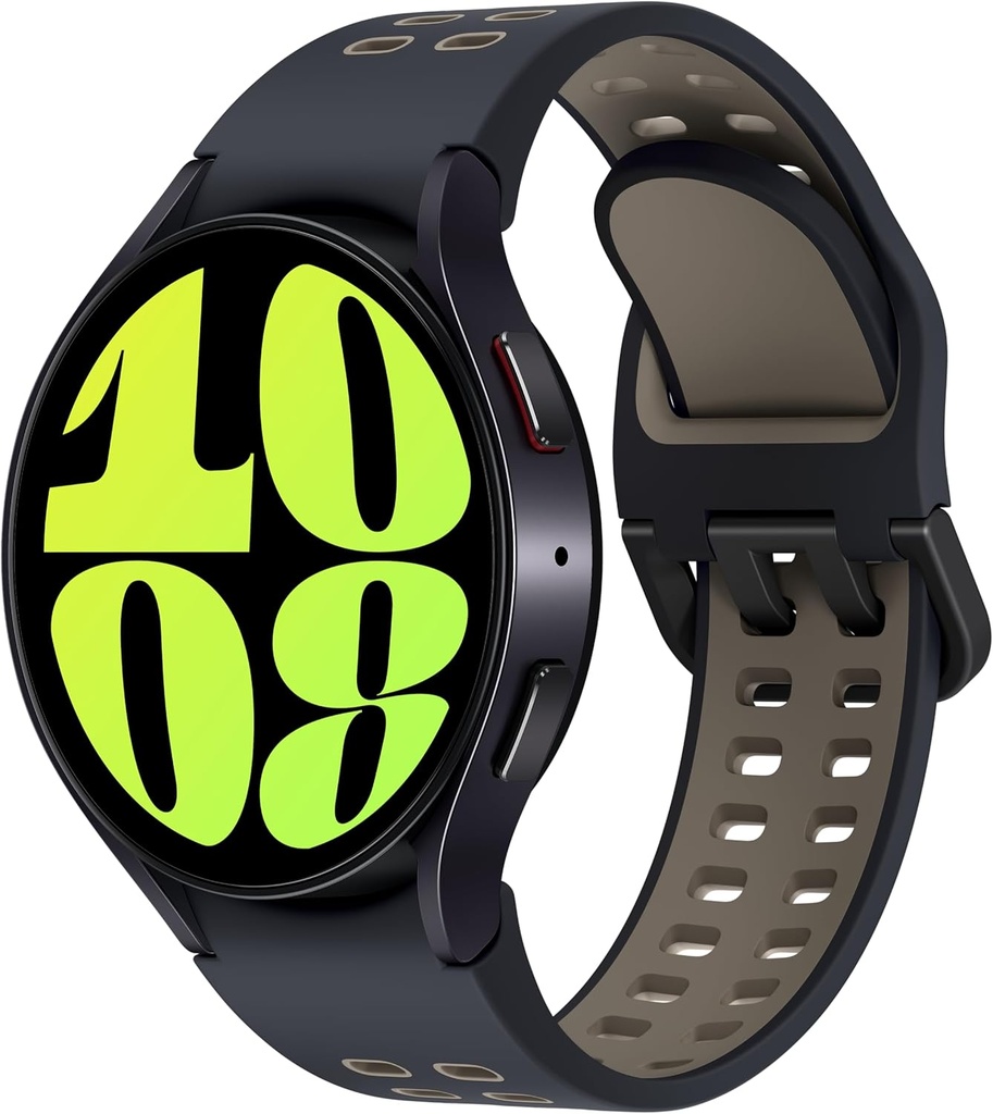 Samsung Galaxy Watch 6 Bespoke Edition 44mm Exclusive Bluetooth Smartwatch, Santé, Fitness, Sleep Tracker, Heart Rate Monitor, Sapphire Crystal Glass, US Version Graphite Extreme Sport Band, Etoupe