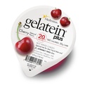 GelaTein Plus Cerise : 20 grammes de protéines. Idéal pour les régimes liquides clairs. Grande collation avant ou après l'entraînement. (Paquet de 36)