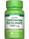 Nature's Truth Ultra Chromium Picolinate 1000mcg | 90 Tabletten | Vegan, Non-GMO & Gluten kostenlose Ergänzung