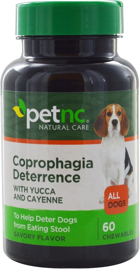 PetNC Natural Care Tabouret Manger Deterrent Chewables pour chiens, 60 Comte