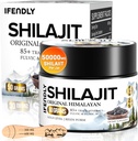 Shilajit Resin, Shilajit pour les hommes et les femmes, Shilajit Organic - 600mg Potency Gold Grade, avec 85+ Trace Minerals, Fulvic & Humic Acid, pour l'endurance, l'immunité et la force, 83 services (50g)