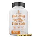 Ancestral Supplements Wild Caught Fish Eggs, 2400mg, Omega-3 Supplement unterstützt Gehirn, Herz, Fruchtbarkeit und Entzündungsgesundheit, Ganze Nahrungsquelle von Vitamin D, K2, und A, Non-GMO, 180 Kapseln