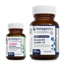 Metagenics Vitamin D3 10.000 + K (60 Softgels) & UltraFlora Complete Women's Probiotic (30 Kapseln) - Immun-, Knochen- und Herzgesundheitsunterstützung - Aids Digestive Health