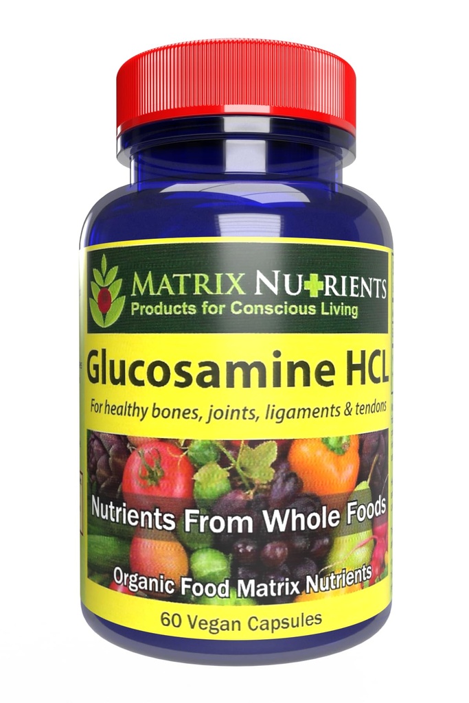 GLUCOSAMINE HCL - Cartilage Builder! Bewahren Sie gesunde Gelenke, Knochen, Ligamente und Tendons. Absorptionsrate bis 98% - Vegan Kapseln (60ct)
