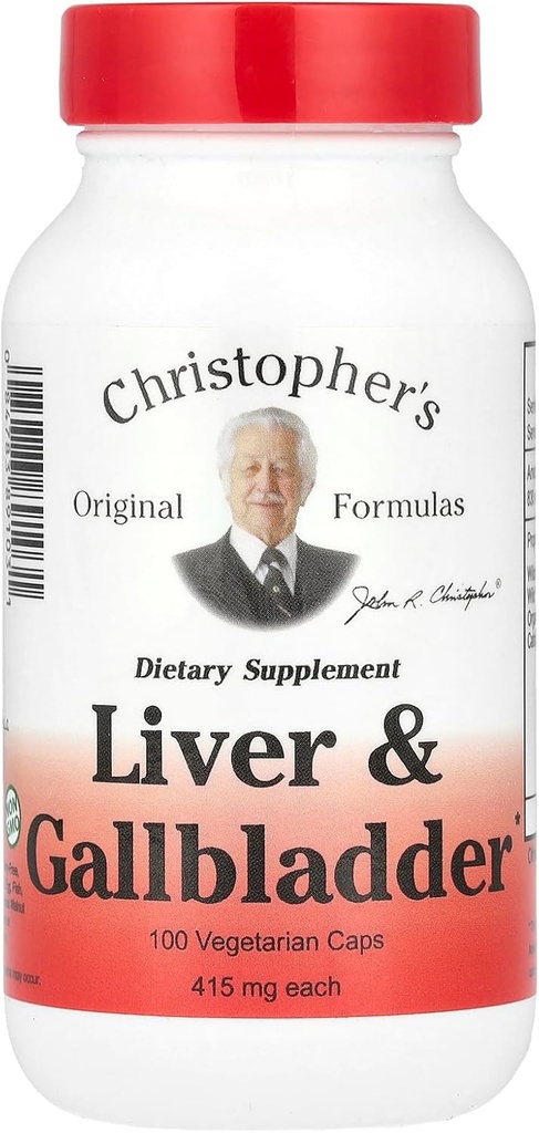 Christopher's Liver And Gall Bladder - 440 mg - 100 Vegetarische Kapseln
