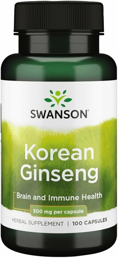 Swanson Korean Ginseng 500 Milligramme 100 Kapseln