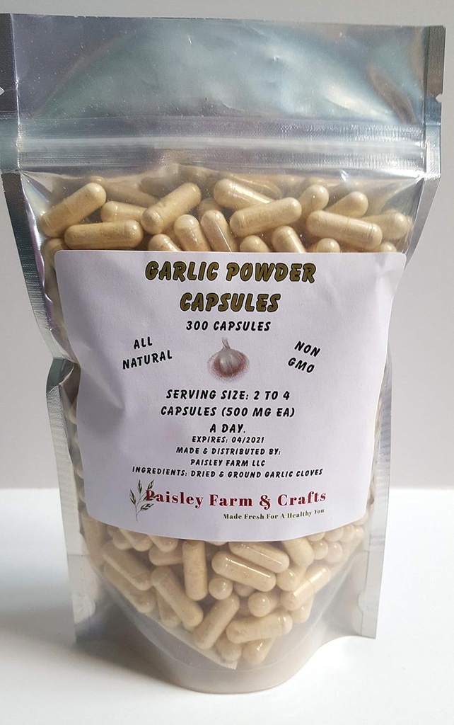 Knoblauch Kapseln - Vielfalt Pack Größen - Hergestellt frisch auf Anfrage! (300 Pk)