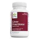 Terry Naturally Liver Fractions - Endurance & Energy Support mit Gentle Iron - Nahrungsergänzung unterstützt gesunde Blutzellbildung - Eisenergänzung für Lebergesundheit - 90 Kapseln
