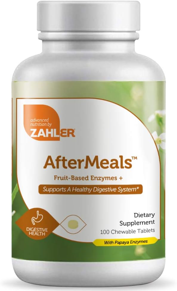 Zahler AfterMealsTM, Fruchtbasierte Enzyme+, 100 Kautabletten