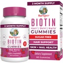MaryRuth Organics Biotin Gummies | Sugar Free | Vegan | Non-GMO | 2,500 mcg Biotin Supplement | Haarhaut und Nägel Vitamine | Haarwachstum Vitamine | Haarwachstumsergänzungsmittel | 60 Graf