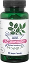 Vitanica Mélange d'allaitement, supplément d'allaitement, soutien à l'allaitement Augmenter l'approvisionnement et le débit de lait maternel, fenouil biologique, chardon de lait, graines de fenugrec et plus, non OGM, végétalien, 60 capsules