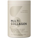 Recherche sportive Poudre de protéines multicollagènes (type I, II, III, V, X) avec acide hyaluronique + vitamine C. 5 types de collagène alimentaire, 30 portions (non aromatisées)