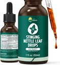 Sting Nettle Tincture, Organic Nettle Leaf Extract Liquid, 98% Absorption, Vegan, Non-GMO, Glutenfrei, Alkoholfrei 1 Fl Oz