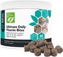 Only Natural Pet Ultimate Daily Vitamins - Complete Multivitamin Supplement for Dogs Balanced Health & Vitality - Senior Small & Large Canine Food Immune Digestive Support -60 Soft Chews (Pack of 1)