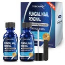 Traitement des champignons des Toenail Extra Strength avec 25 % d'huile d'acide et d'arbre à thé, traitement des champignons des ongles pour les ongles et les ongles, traitement des ongles antifongiques pour les ongles endommagés et les ongles épais- 2Pcs