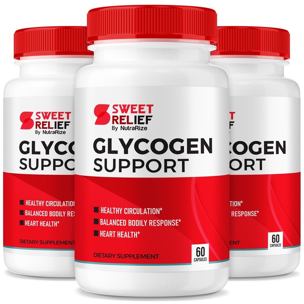 NutraRize (Pack of 3 Sweet Relief Glycogen Support - Blood Vessel Cleaner, Capsules, Formule avancée pour le bien-être général, Critiques (180 Capsules)