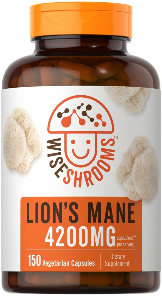 Carlyle Lions La Mane Complément Capsules 4200 mg de 150 Count, Végétarien, Non-OGM, Sans gluten