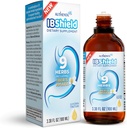 IBShield Tincture 100ml | 6+3=9 Kräuter | Iberis Amara, Peppermint, Kamille, Zitronenbalsam, Caraway, Licorice, Angelica, Celandine & Mary's Thistle | Originale Kräuterformel unterstützt Verdauungs-Wellness