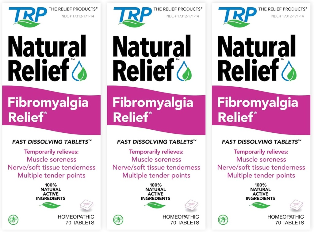 Fibromyalgia Relief für vorübergehendes Relief von Muskeln Soreness Discomfort Zärtlichkeit Schwierigkeiten Bewegen Gelenkschmerzen (3 Pack)