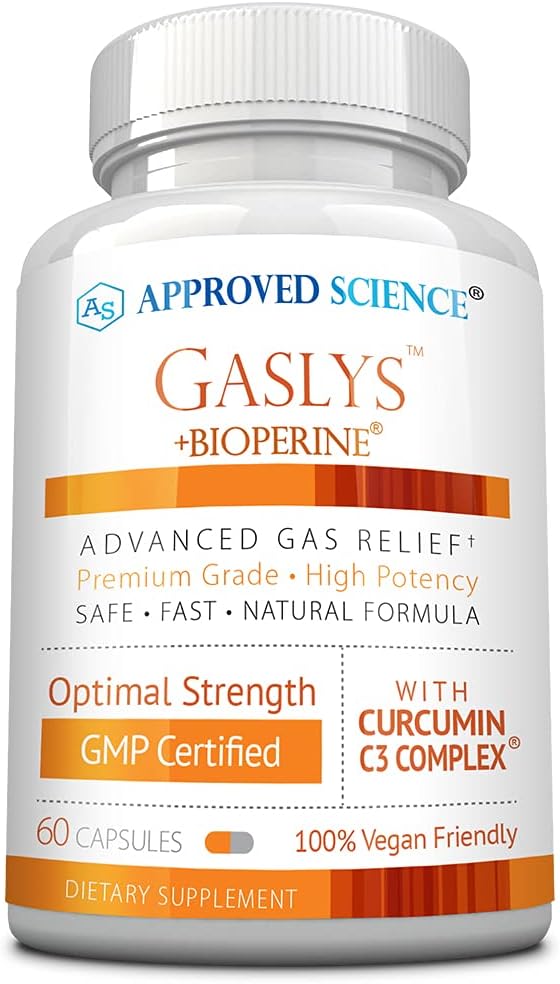 Science® GaslysTM - Soothe Digestive Tract, lindert Gas und Stomach Cramps - Artichoke Powder, Ginger, Fennel Seed - 60 Count - Pack of 1