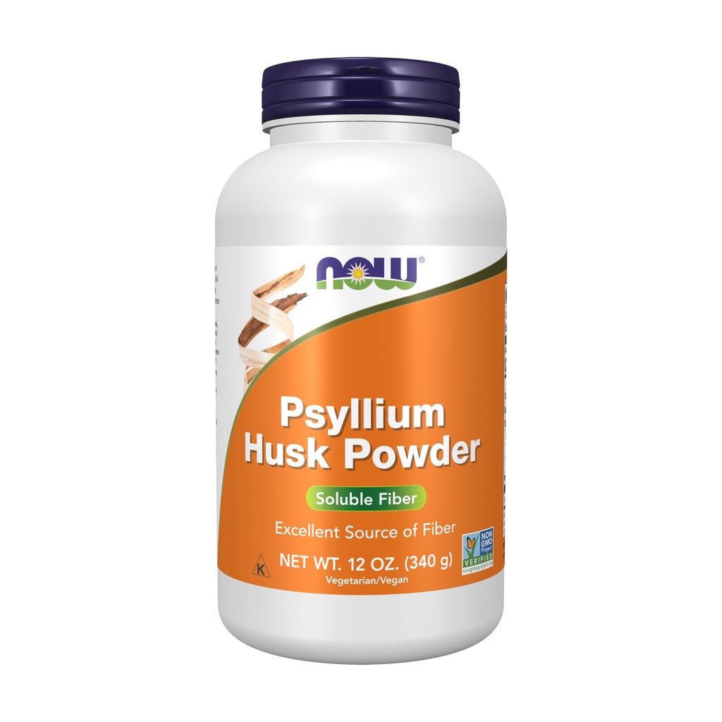 MAINTENANT compléments alimentaires, poudre de musc de Psyllium, non-OGM projet vérifié, fibre soluble, 12-Ounce
