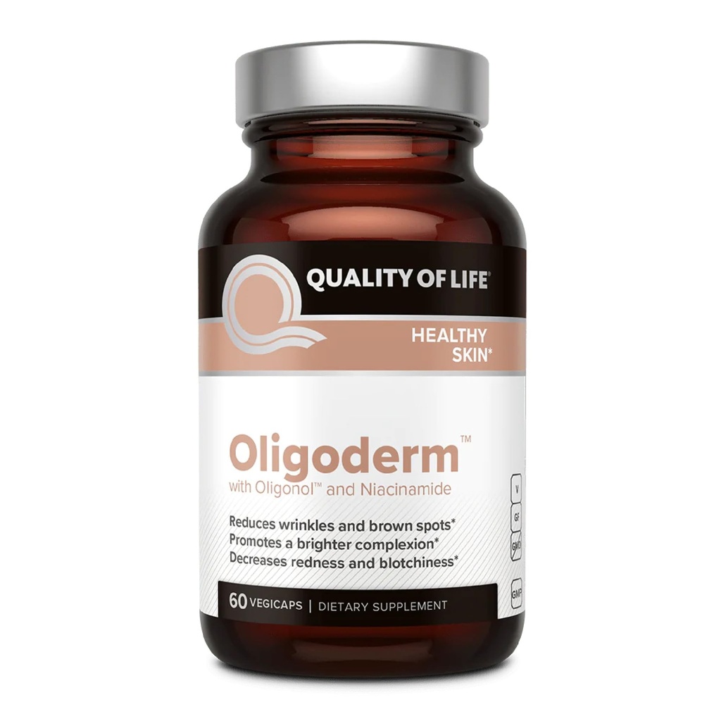 Lebensqualität Oligoder, Premium Skin Support Supplement Hervorheben Oligonol und Niacinamid - 60 Kapseln