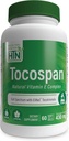Gesundheit Thru Nutrition Tocospan Full Spectrum Vitamin-E 430 mg mit EVNol Tocotrienols | Alle 8 natürliche Vitamin E Quellen | Klinisch untersucht | Herz-Kreislauf- & Antioxidantien-Unterstützung (Pack von 60)